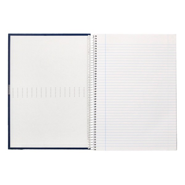 Cuaderno espiral liderpapel a4 crafty tapa forrada 80h 90 gr rayado horizontal con margen colores surtidos