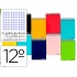 Cuaderno espiral liderpapel bolsillo doceavo apaisado smart tapa blanda 80h 60gr cuadro 4mm colores surtidos