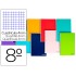 Cuaderno espiral liderpapel bolsillo octavo smart tapa blanda 80h 60gr cuadro 4mm colores surtidos