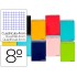 Cuaderno espiral liderpapel bolsillo octavo apaisado smart tapa blanda 80h 60gr cuadro 4mm colores surtidos