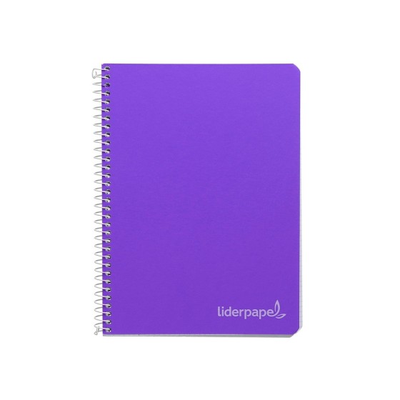 Cuaderno espiral liderpapel a4 micro witty tapa dura 140h 75gr cuadro 5mm 5 bandas 4 taladros colores surtidos