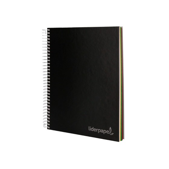 Cuaderno espiral liderpapel a5 micro jolly tapa forrada 140h 75 gr horizontal 5 bandas6 taladros colores surtidos