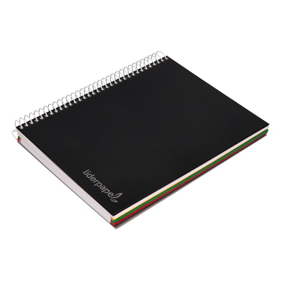 Cuaderno espiral liderpapel a5 micro jolly tapa forrada 140h 75 gr horizontal 5 bandas6 taladros colores surtidos