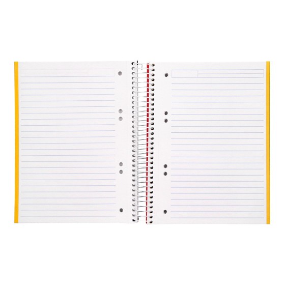 Cuaderno espiral liderpapel a5 micro jolly tapa forrada 140h 75 gr horizontal 5 bandas6 taladros colores surtidos