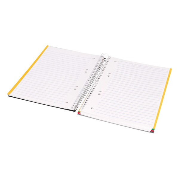 Cuaderno espiral liderpapel a5 micro jolly tapa forrada 140h 75 gr horizontal 5 bandas6 taladros colores surtidos