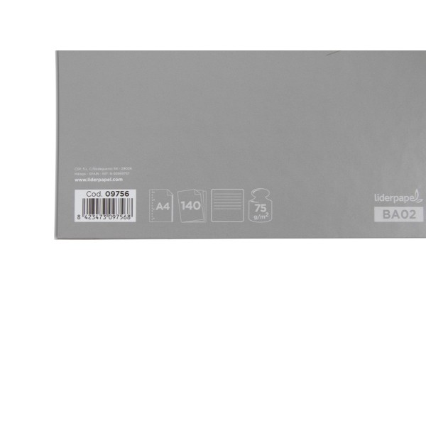 Cuaderno espiral liderpapel a5 micro jolly tapa forrada 140h 75 gr cuadro 5mm 5 bandas6 taladros colores surtidos