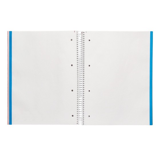 Cuaderno espiral liderpapel a4 micro jolly tapa forrada 140h 75 gr liso 5 bandas 4 taladros colores surtidos