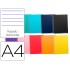 Cuaderno espiral liderpapel a4 micro jolly tapa forrada 140h 75 gr horizontal 5 bandas4 taladros colores surtidos