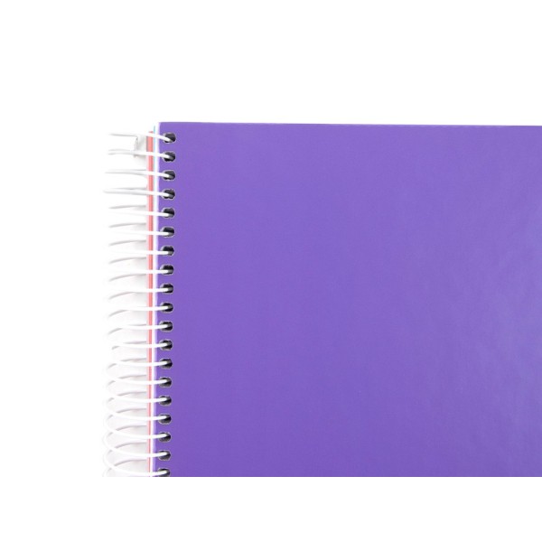 Cuaderno espiral liderpapel a4 micro jolly tapa forrada 140h 75 gr horizontal 5 bandas4 taladros colores surtidos