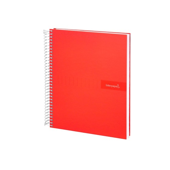 Cuaderno espiral liderpapel a5 crafty tapa forrada 80h 90 gr cuadro 4 mm con margen colores surtidos