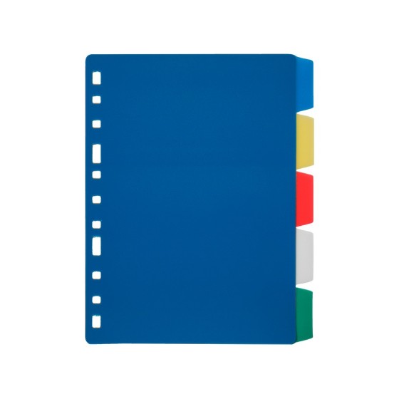 Separador liderpapel plastico juego de 5 separadores cuarto 11 taladros