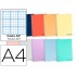Cuaderno espiral liderpapel a4 wonder tapa plastico 80h 90gr rayado n.46 colores surtidos