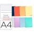 Cuaderno espiral liderpapel a4 wonder tapa plastico 80h 90gr rayado horizontal con margen colores surtidos