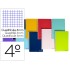 Cuaderno espiral liderpapel cuarto smart tapa blanda 40h 60gr cuadro 4mm con margen colores surtidos