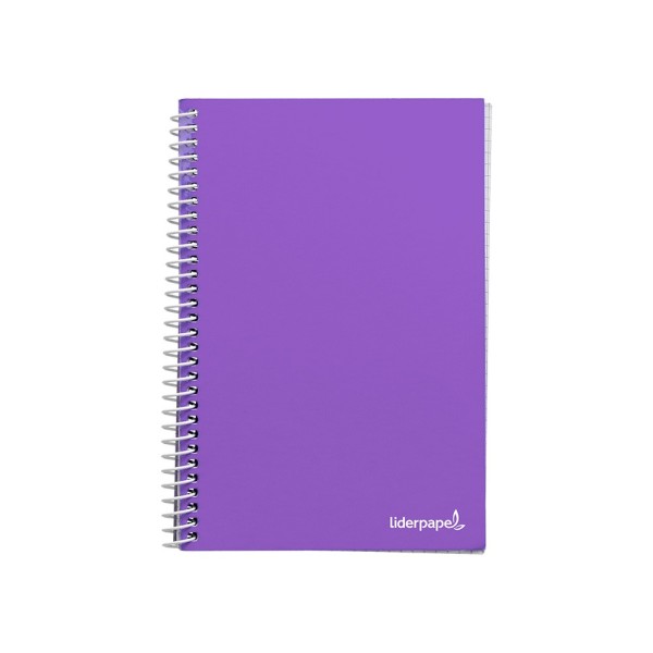 Cuaderno espiral liderpapel folio smart tapa blanda 80h 60gr pauta 2,5mm con margen colores surtidos