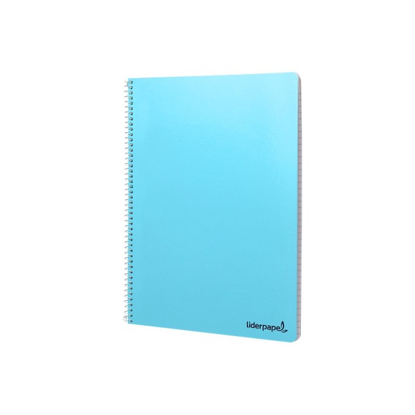 Cuaderno espiral liderpapel a4 micro smart tapa blanda 80h60gr horizontal 7mm doble margen 4 taladros colores