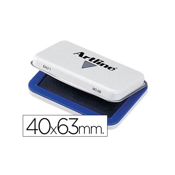 Tampon artline nº00 azul 40x63 mm