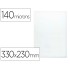 Funda portadocumento q-connect folio 140 micras pvc transparente 230x330mm
