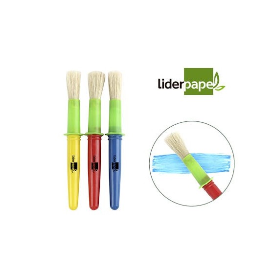 Pinceles escolares liderpapel grueso
