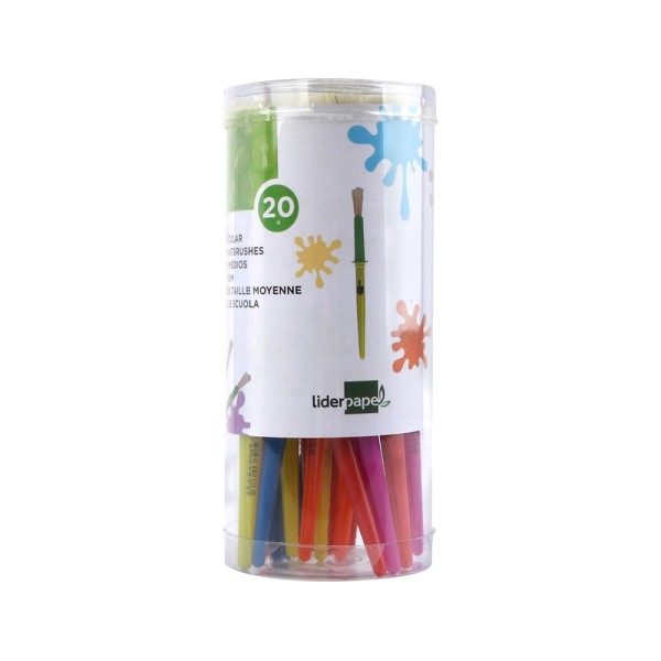 Pinceles escolares liderpapel mediano