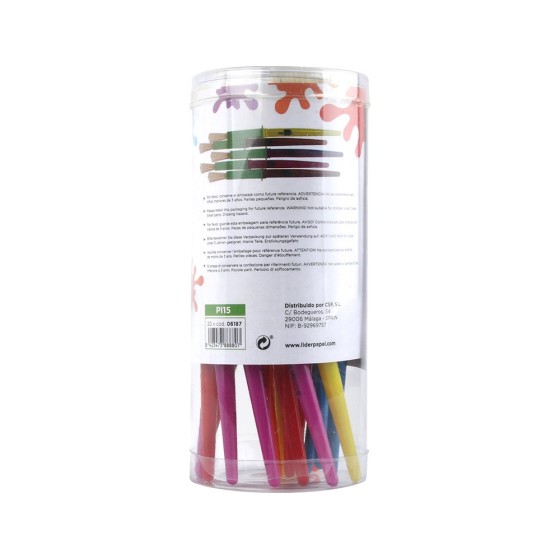 Pinceles escolares liderpapel mediano