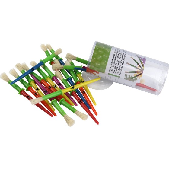 Pinceles escolares liderpapel mediano