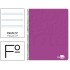 Cuaderno espiral liderpapel folio write tapa blanda 80h 60gr pauta 2,5 mm con margen color rosa