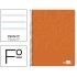 Cuaderno espiral liderpapel folio write tapa blanda 80h 60gr pauta 2,5 mm con margen color naranja