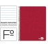 Cuaderno espiral liderpapel folio write tapa blanda 80h 60gr horizontal con margen color rojo