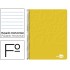 Cuaderno espiral liderpapel folio write tapa blanda 80h 60gr horizontal con margen color amarillo