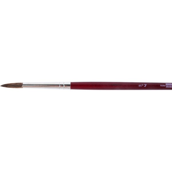 Pinceles acuarela liderpapel nº 7 virola cromada pelo engomado