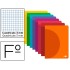 Libreta liderpapel 360 tapa de plastico a4 48 hojas 90g/m2 cuadro 3 mm con margen colores surtidos