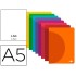 Libreta liderpapel 360 tapa de plastico a5 48 hojas 90g/m2 lisa sin margen colores surtidos