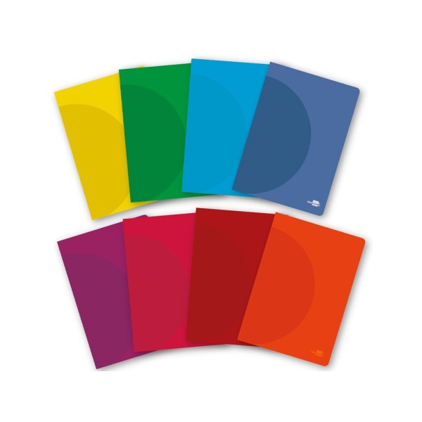 Libreta liderpapel 360 tapa de plastico a5 48 hojas 90g/m2 lisa sin margen colores surtidos