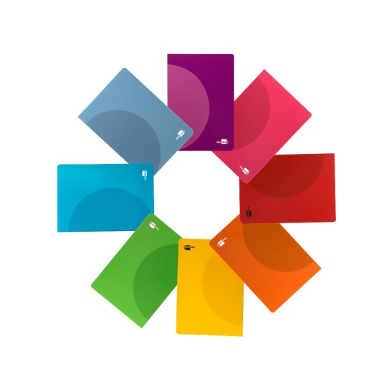 Libreta liderpapel 360 tapa de plastico a4 48 hojas 90g/m2 pauta 5 2,5mm con margen colores surtidos