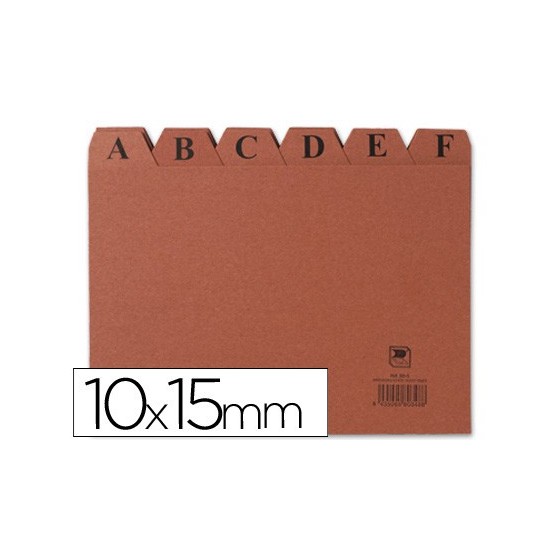 Indice fichero liderpapel carton nº3 100x150 mm