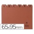 Indice fichero liderpapel carton nº1 65x95 mm
