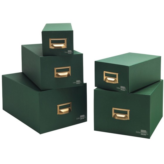 Fichero fichas tela verde 1000 fichas n.1 tamaño 65x95 mm