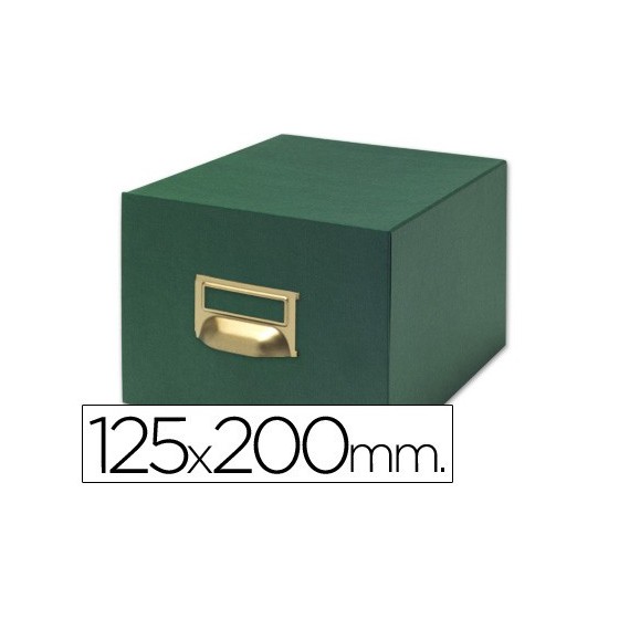 Fichero fichas tela verde 1000 fichas n.4 tamaño 125x200 mm