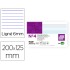 Ficha liderpapel rayada nº4 125x200 mm 180g/m2 paquete de 100 unidades