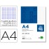 Bloc notas liderpapel cuadro 4mm a4 80 hojas 60g/m2 perforado