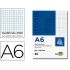 Bloc notas liderpapel cuadro 4mm a6 80 hojas 60g/m2 perforado