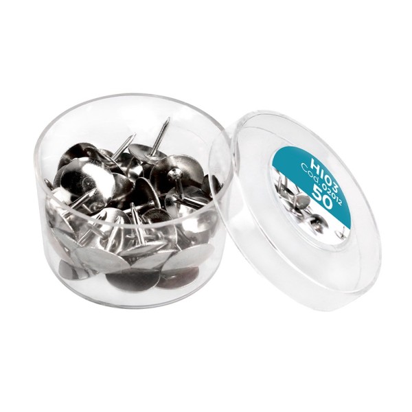 Chincheta liderpapel niquelada caja de 50 unidades