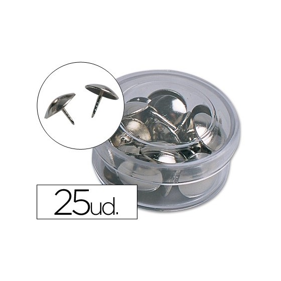 Chincheta liderpapel niquelada caja de 25 unidades