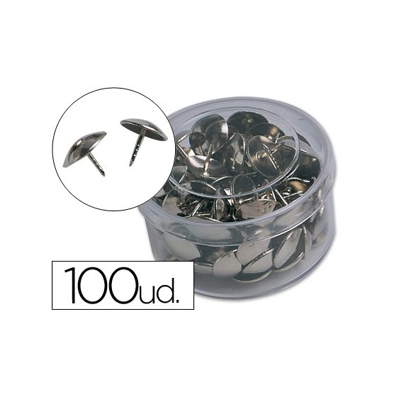 Chincheta liderpapel niquelada caja de 100 unidades