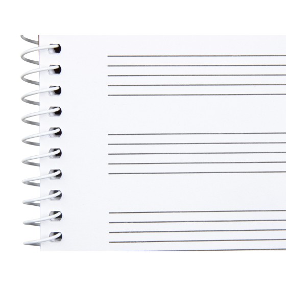Bloc musica liderpapel pentagrama 3mm folio apaisado 20 hojas 100g/m2