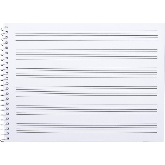 Bloc musica liderpapel pentagrama 3mm cuarto 20 hojas 100g/m2