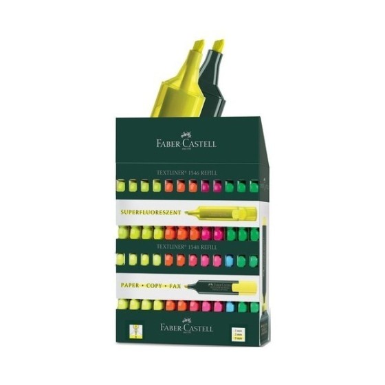 Marcador Fluorescente FABER-CASTELL Textliner 48 Expositor x120
