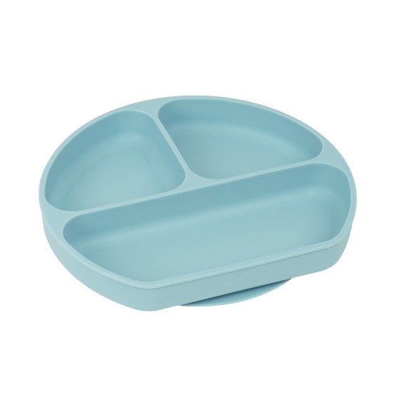 Plato Silicona Con Ventosa Safta Bear Blue 