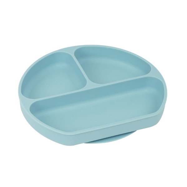 Plato Silicona Con Ventosa Safta Bear Blue 